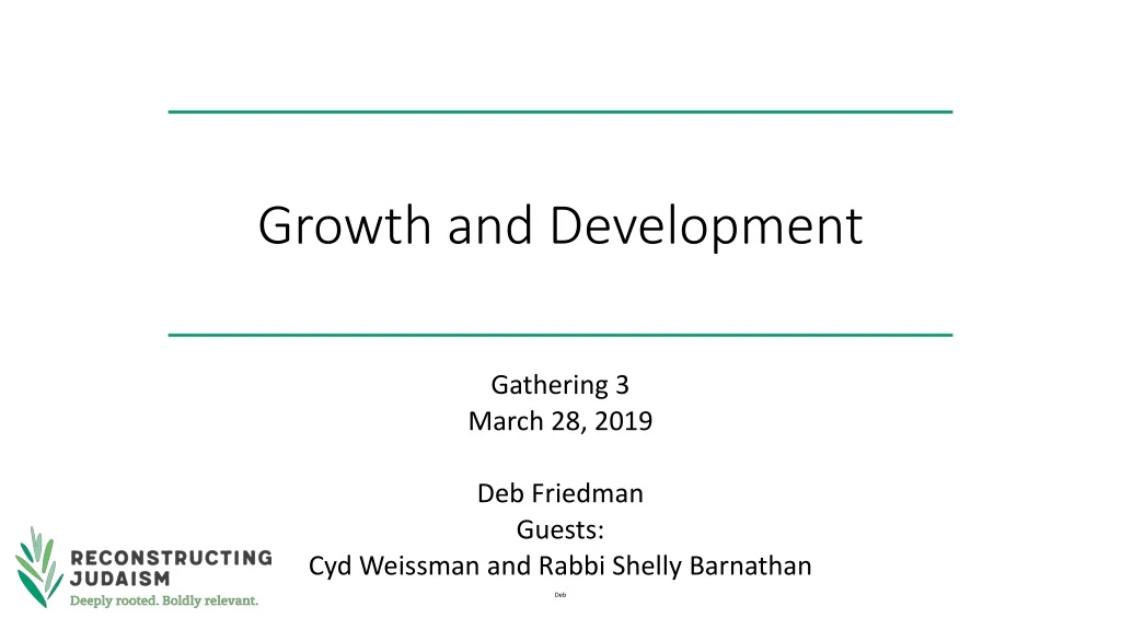 growth and development