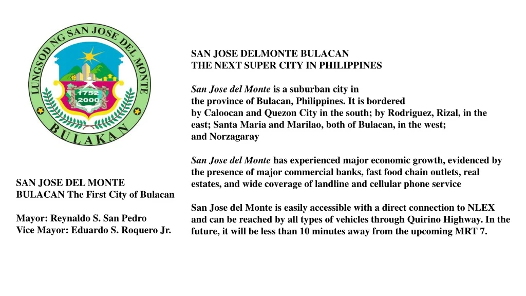 san jose delmonte bulacan the next super city