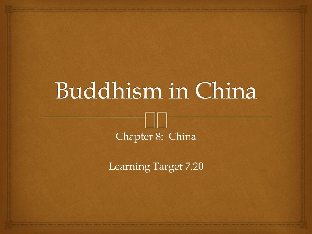 buddhism in china