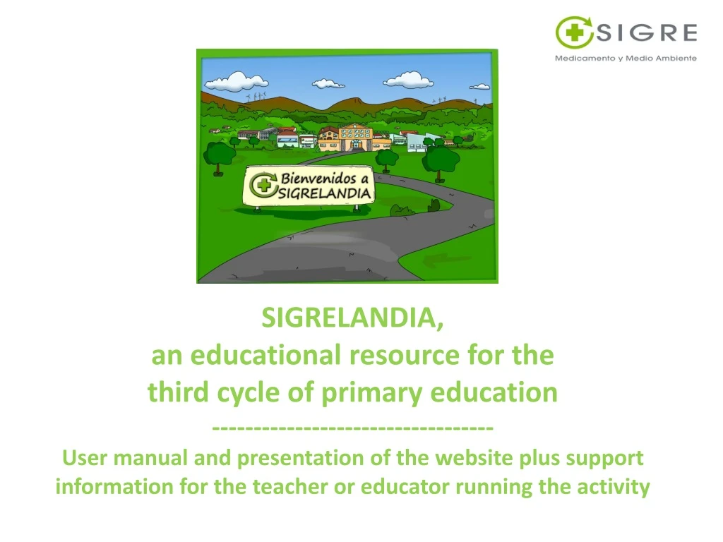 sigrelandia an educational resource for the third