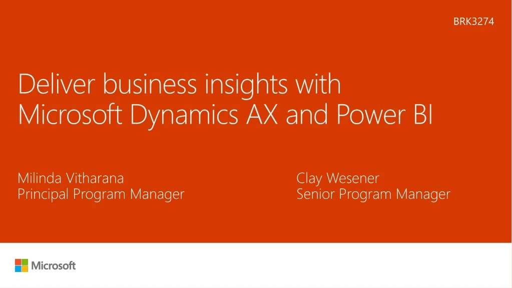 deliver business insights with microsoft dynamics ax and power bi