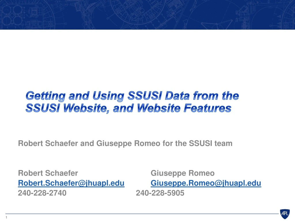getting and using ssusi data f rom the ssusi website and website features