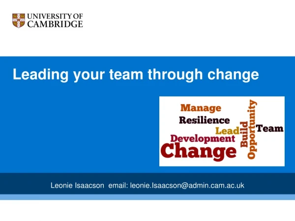 Leading your team through change
