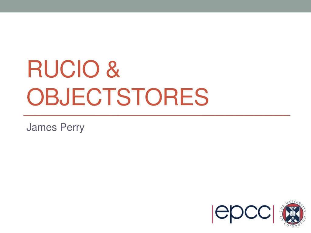 rucio objectstores