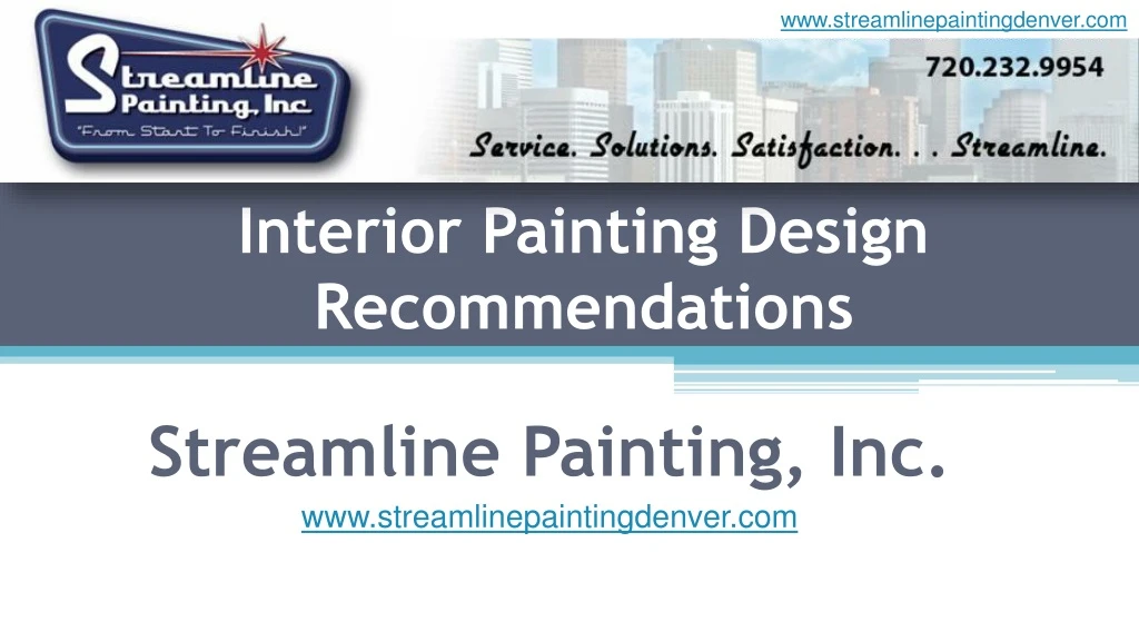 interior painting design recommendations