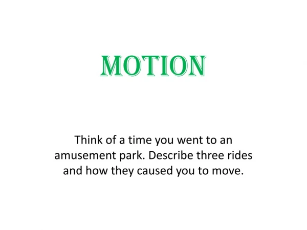 MOTION