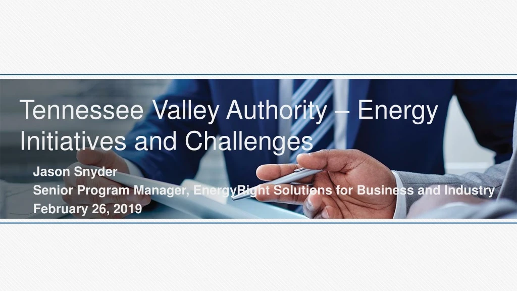 tennessee valley authority energy initiatives and challenges