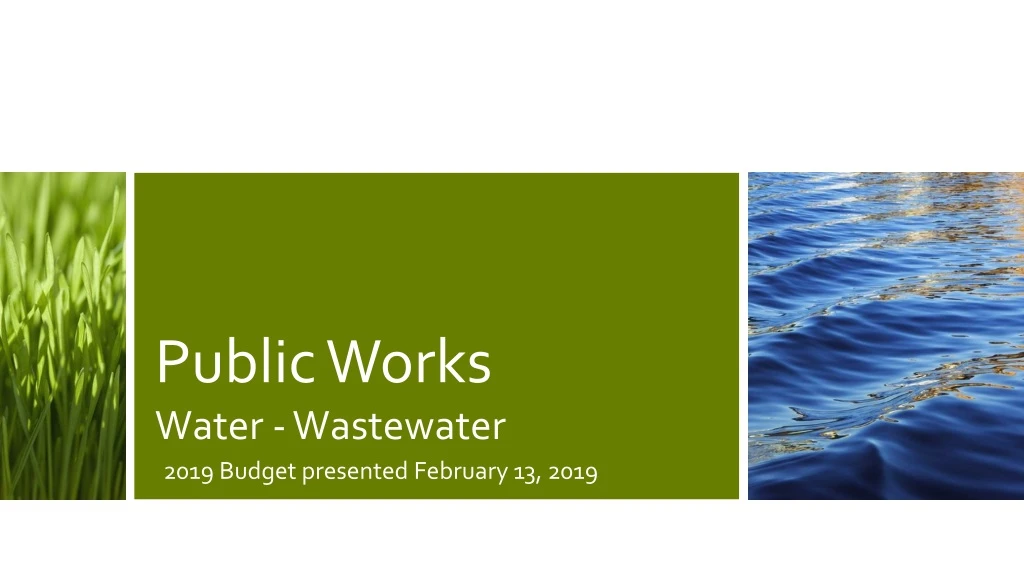public works water wastewater