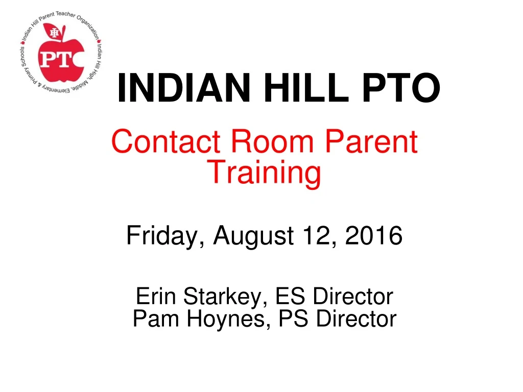 indian hill pto