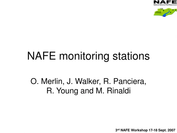 NAFE monitoring stations