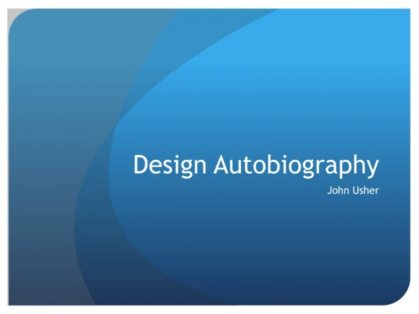 Design Autobiography