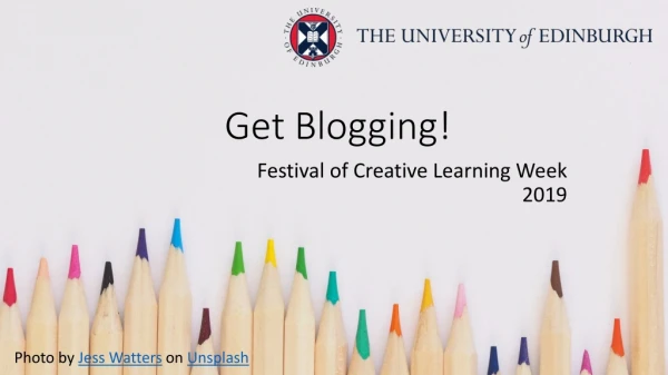 Get Blogging!
