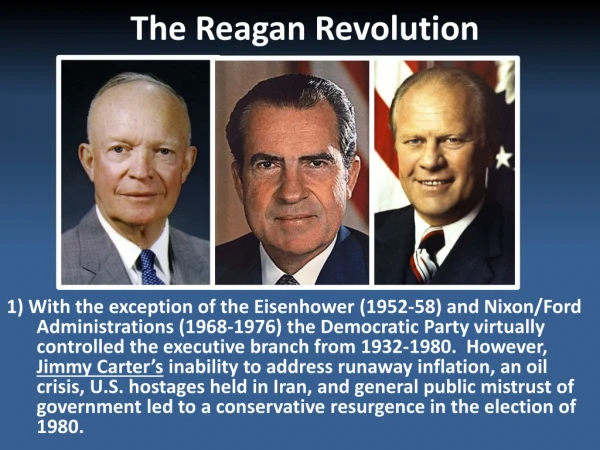 The Reagan Revolution