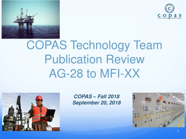 COPAS Technology Team Publication Review AG-28 to MFI-XX