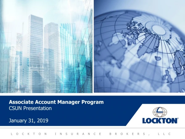 Associate Account Manager Program CSUN Presentation January 31, 2019