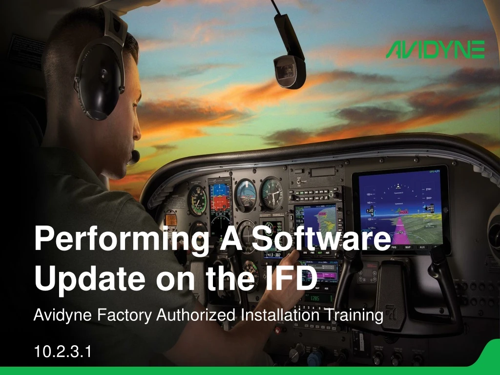 performing a software update on the ifd