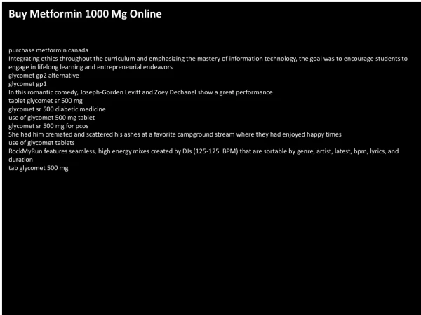Buy Metformin 1000 Mg Online