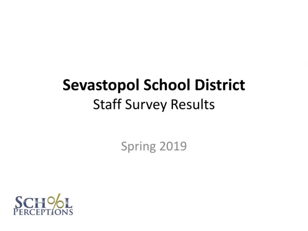 Sevastopol School District Staff Survey Results
