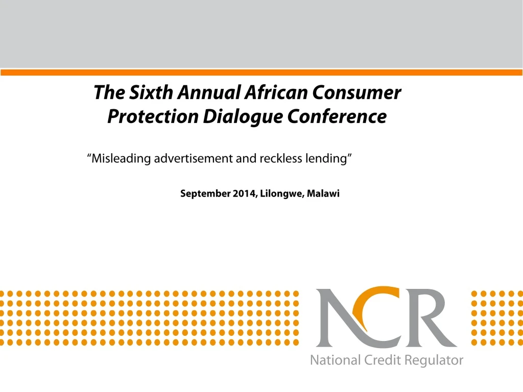 the sixth annual african consumer protection
