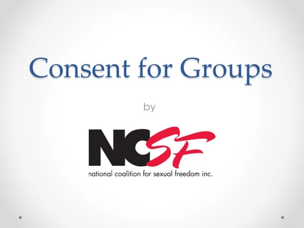 Consent for Groups