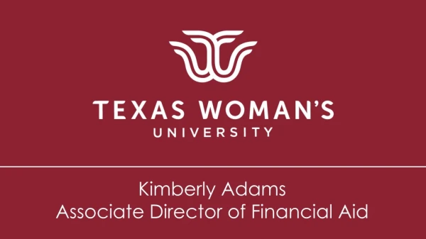 Kimberly Adams Associate Director of Financial Aid