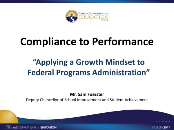 Compliance to Performance