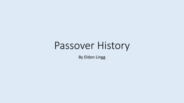 Passover History