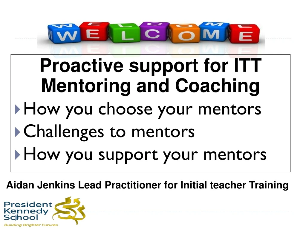 proactive support for itt mentoring and coaching