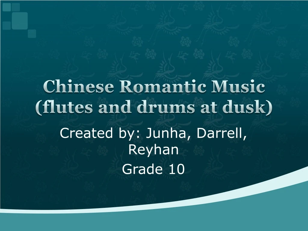 chinese romantic m usic flutes and drums at dusk