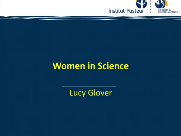 Women in Science Lucy Glover