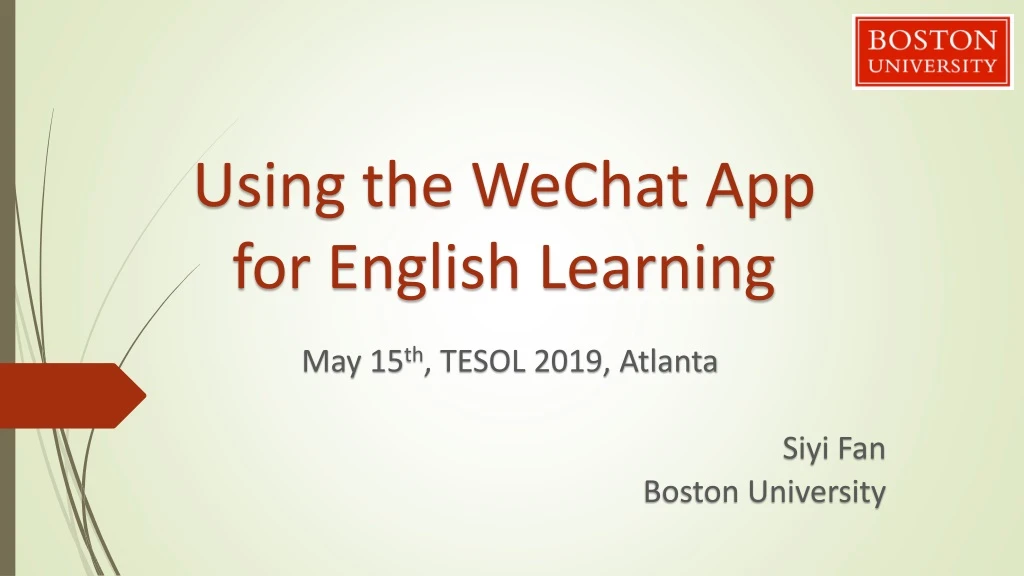 using the wechat app for english learning