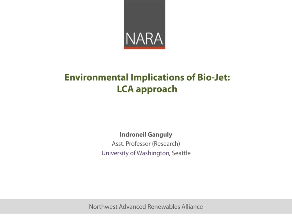 environmental implications of bio jet lca approach