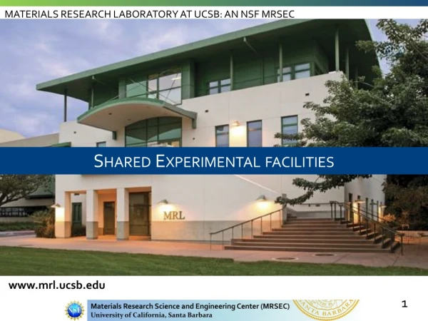 Shared Experimental facilities