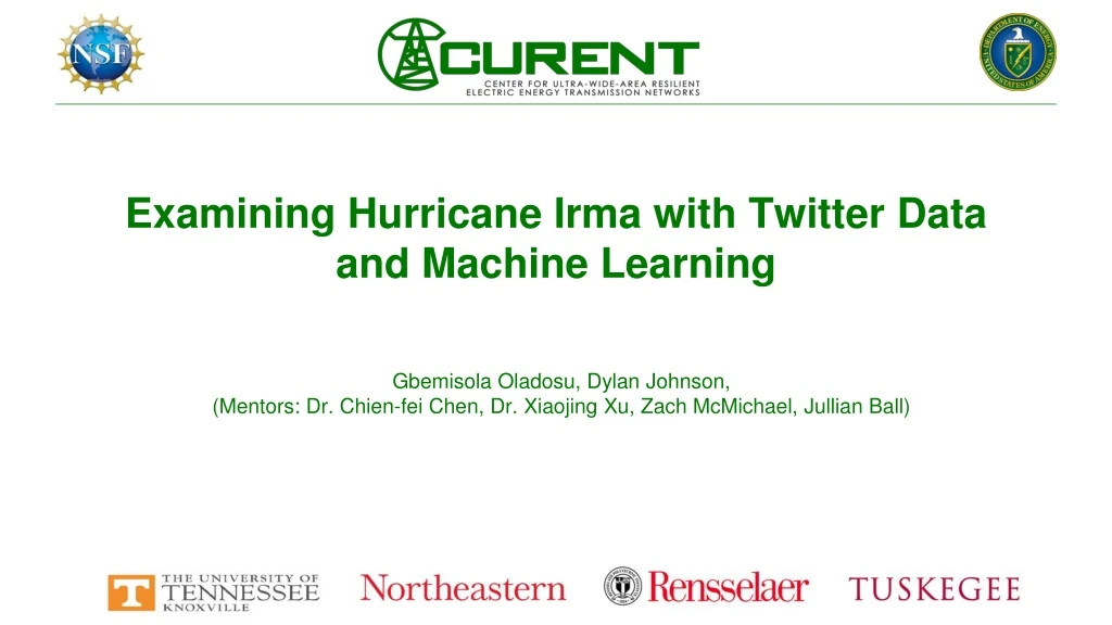 examining hurricane irma with twitter data