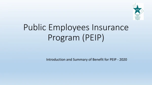 Public Employees Insurance Program (PEIP)