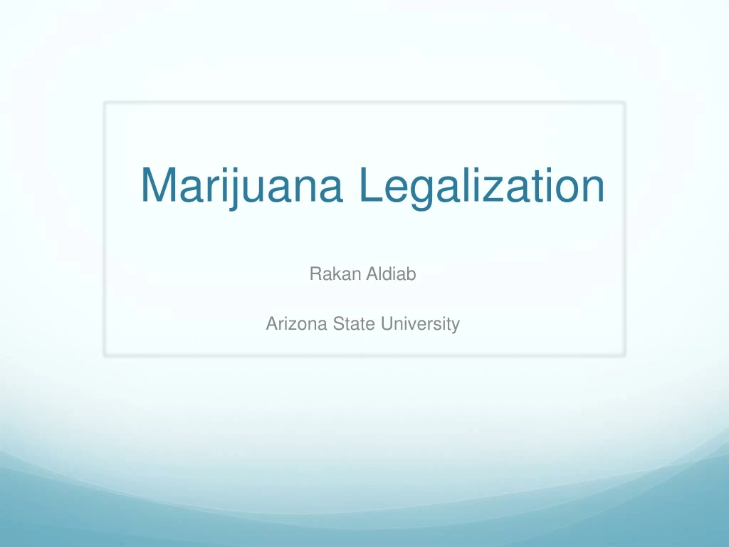 marijuana legalization