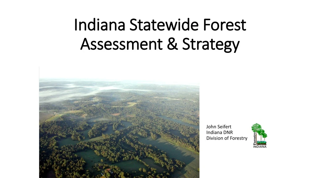 indiana statewide forest assessment strategy