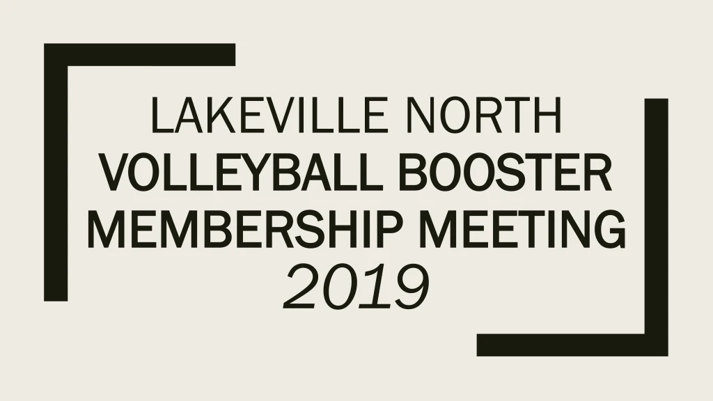 lakeville north volleyball booster membership meeting