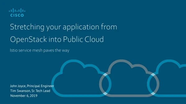 Stretching your application from OpenStack into Public Cloud