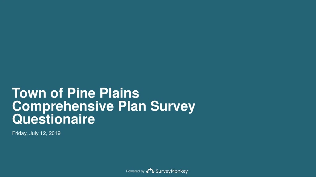 town of pine plains comprehensive plan survey