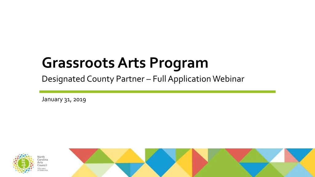 grassroots arts program