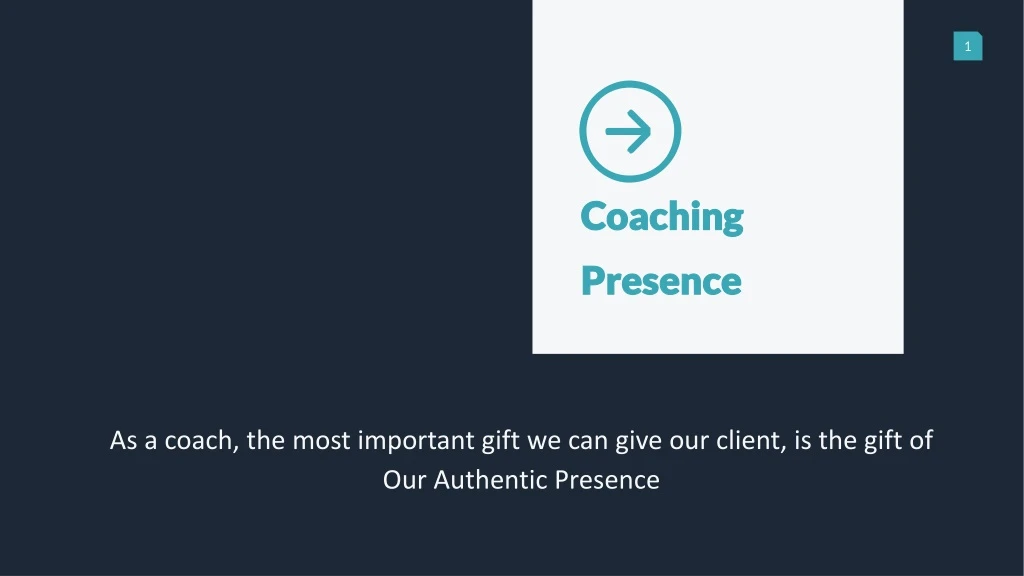 coaching presence