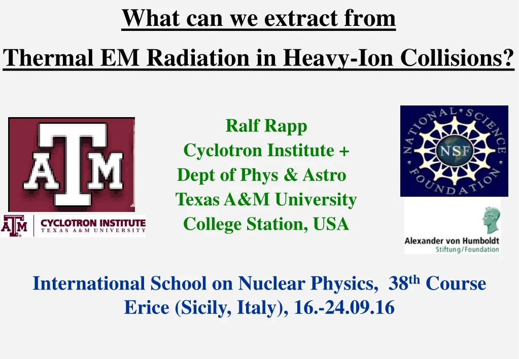 what can we extract from thermal em radiation in heavy ion collisions