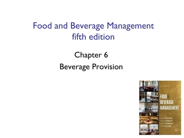 Food and Beverage Management fifth edition