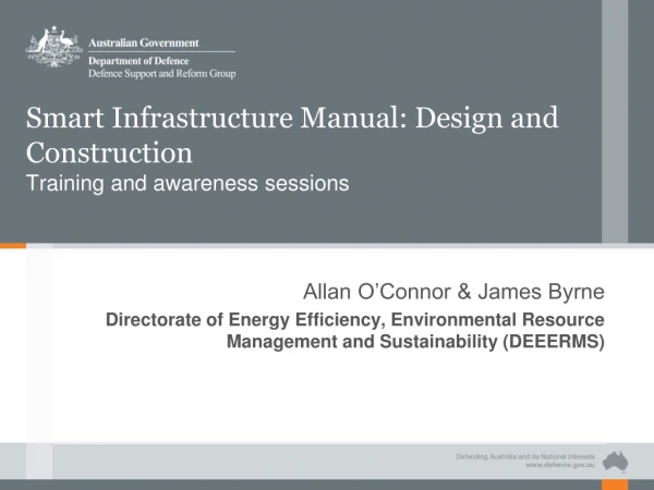 Smart Infrastructure Manual: Design and Construction Training and awareness sessions