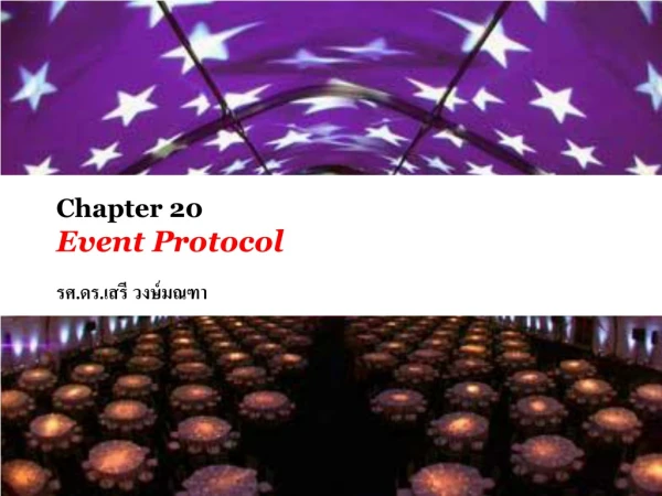 Chapter 20 Event Protocol ??.??.???? ????????