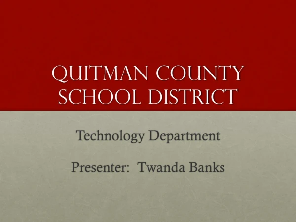 Quitman County school district
