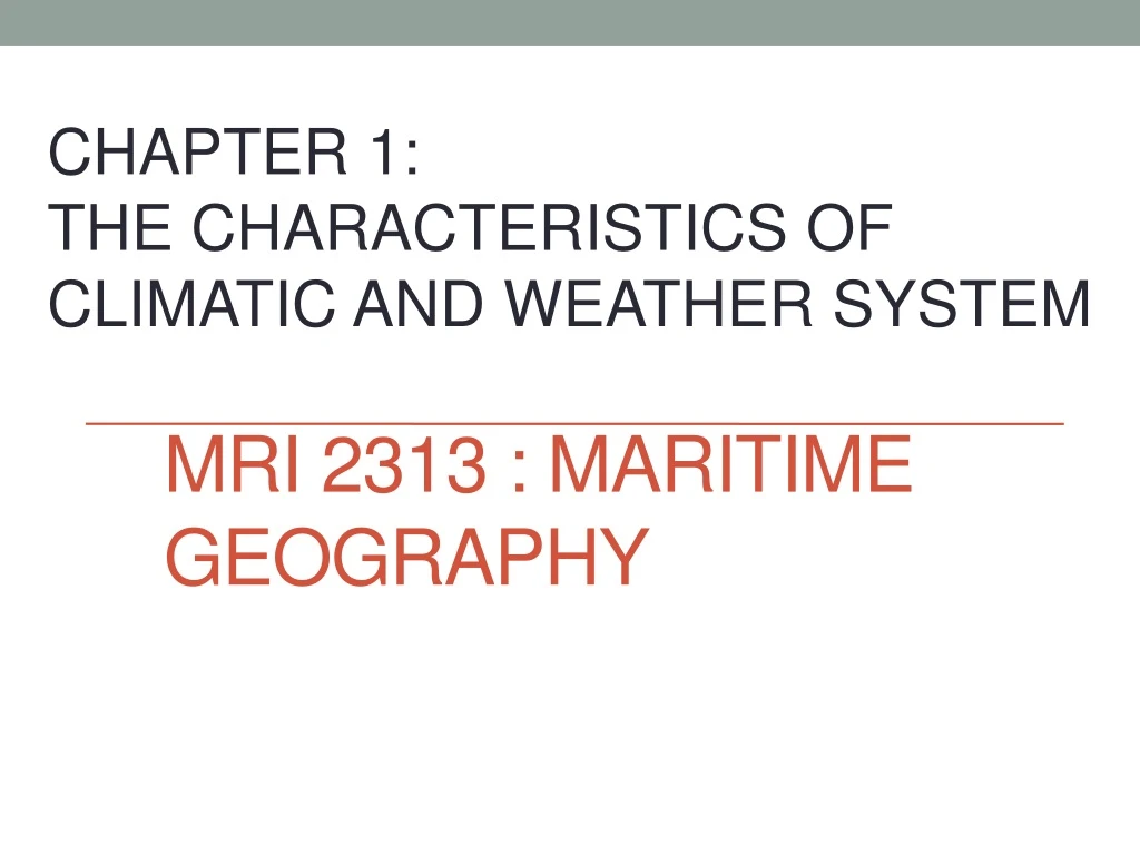 mri 2313 maritime geography