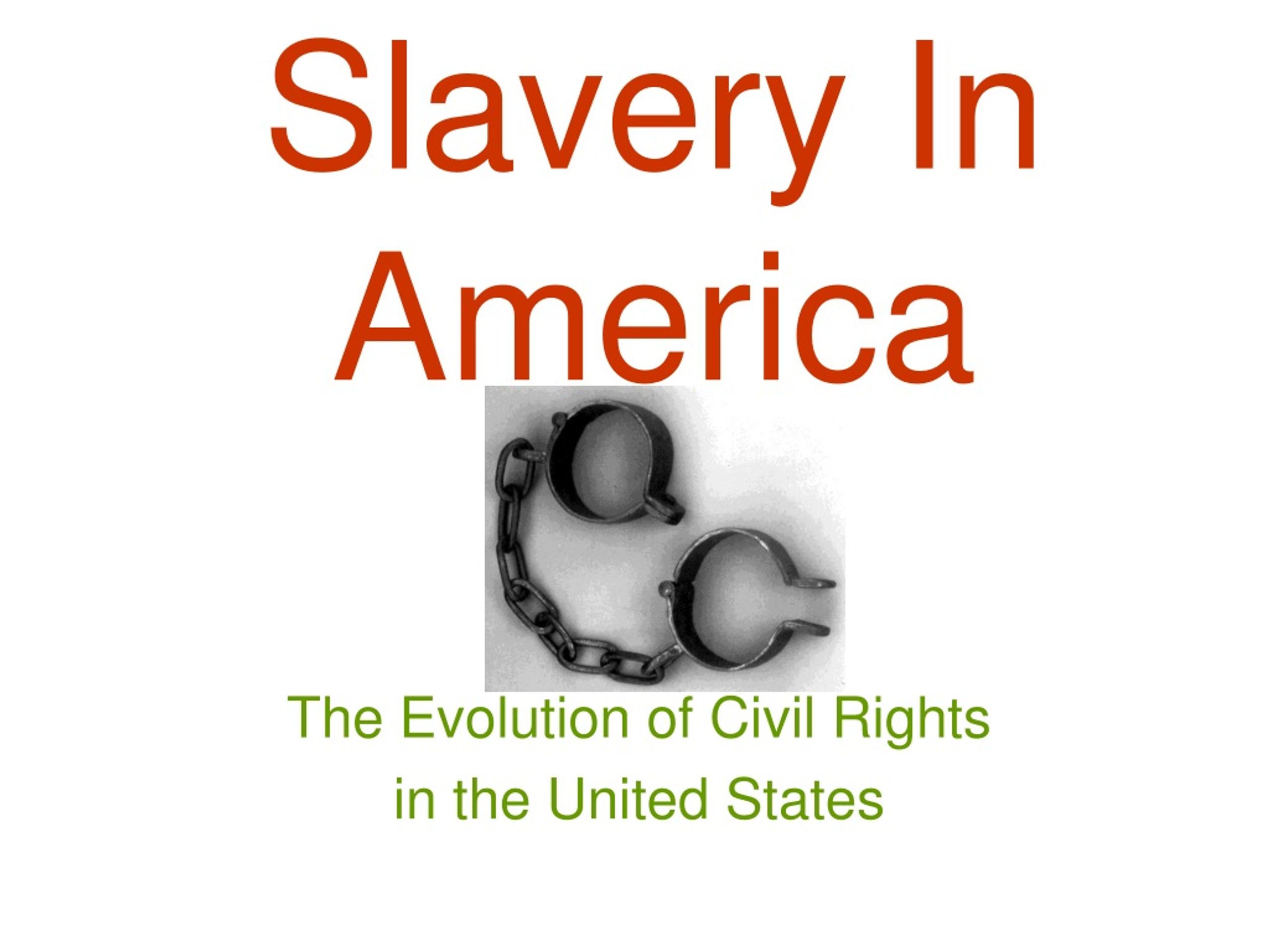 PPT - White Gold & Black Misery: The Tragic Tale of Slavery in America ...