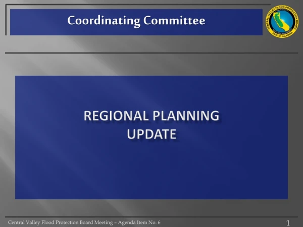 Regional Planning update